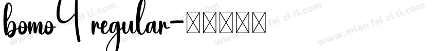 bomo4 regular字体转换
